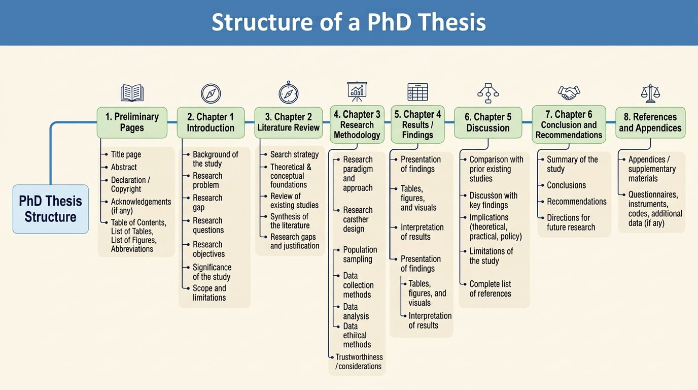 You are currently viewing PhD Thesis Structure: A Complete Component-by-Component Guide